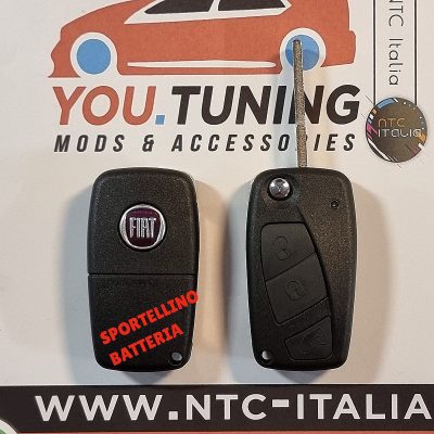💚Chiave Guscio Fiat 3 Tasti Bravo Stilo Panda Ducato Punto Ulysse *3D-LOGO*