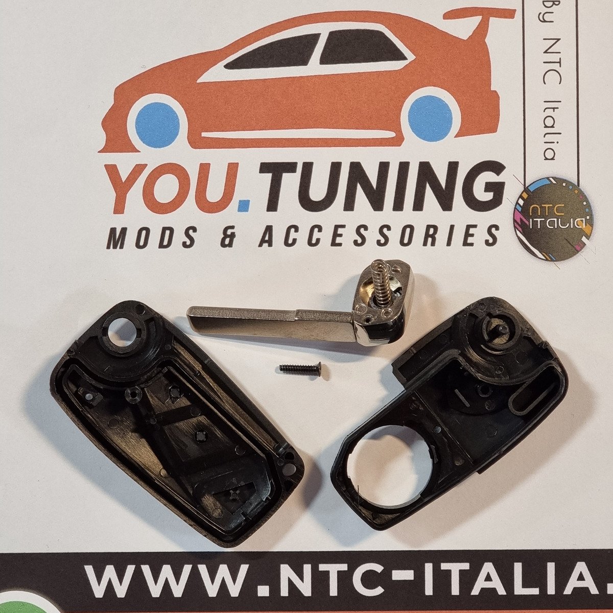 💚Chiave Guscio Fiat 3 Tasti Bravo Stilo Panda Ducato Punto Ulysse *3D-LOGO*
