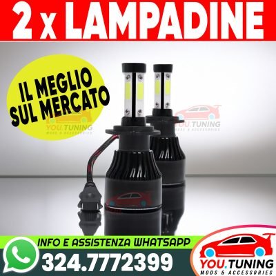 💎Kit Lampadine LED Fari H9 6000K Luci Anabaglianti 12000Lmn Super Luminose
