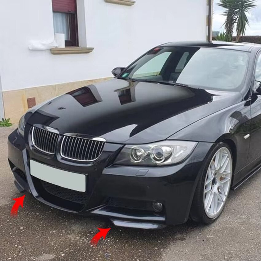 Flaps *M3-LOOK* Splitter Paraurti per BMW Serie 3 320 320D E90 E91 2005-2008