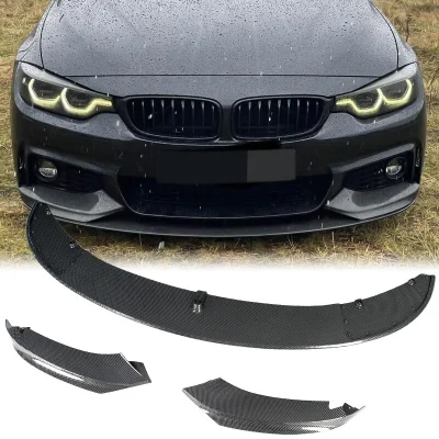 Lama anteriore per BMW Serie 4 F32 F33 F36 pacchetto sportivo effetto carbonio