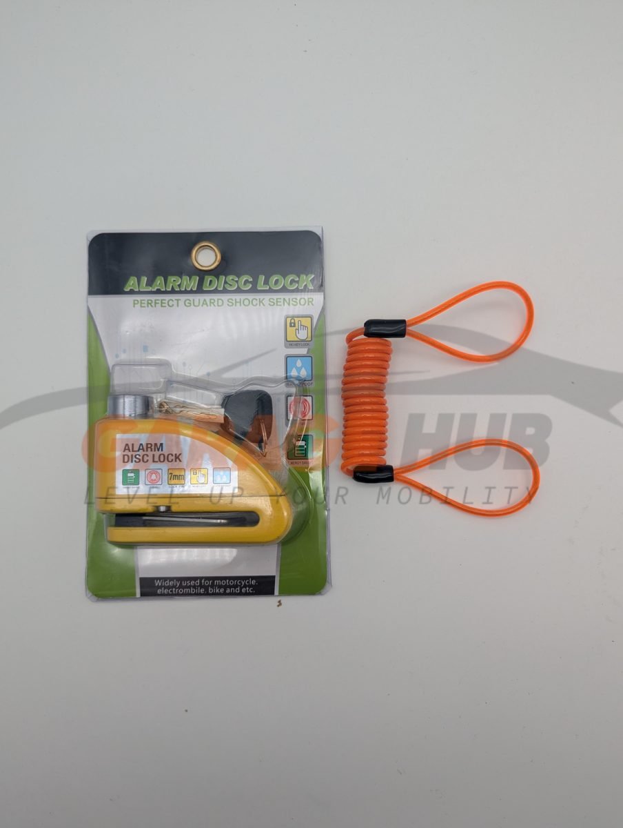 Lucchetto Antifurto Moto Bloccadisco Moto con Allarme Sonoro 110dB per Moto 6MM