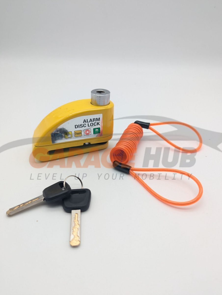 Lucchetto Antifurto Moto Bloccadisco Moto con Allarme Sonoro 110dB per Moto 6MM