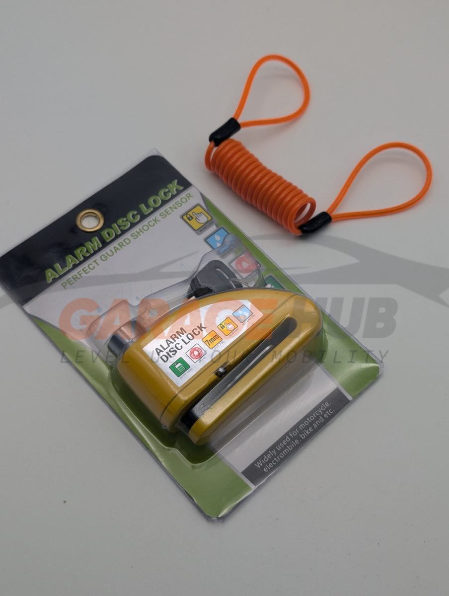Lucchetto Antifurto Moto Bloccadisco Moto con Allarme Sonoro 110dB per Moto 6MM
