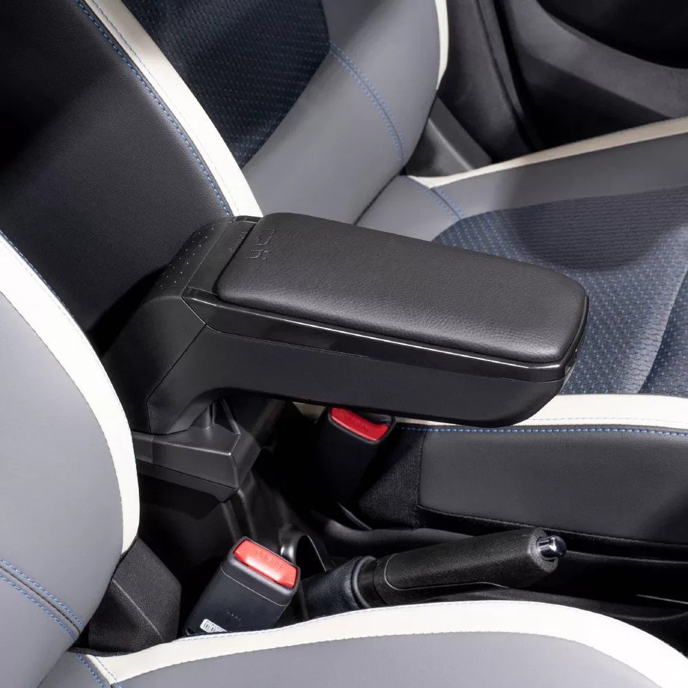 Bracciolo in ECO Pelle Premium per Fiat 500L 2018-2023 -Nero, Console Centrale
