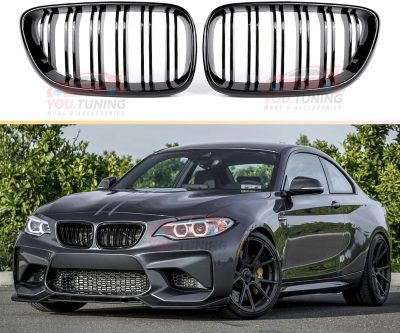 Griglia M Doppia Barra radiatore per BMW Serie 2 F22 F23 F87 M2 2014-2018