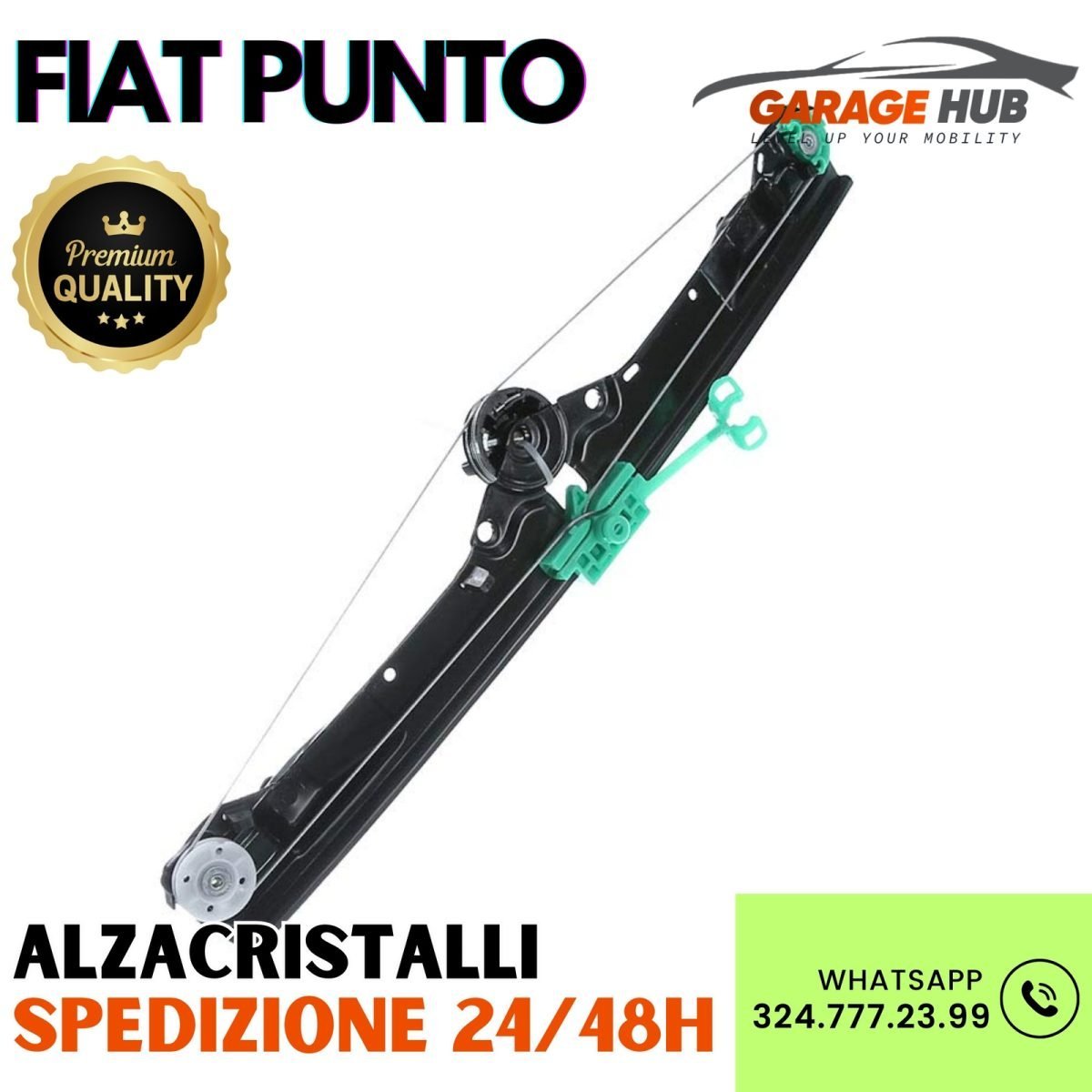 Meccanismo Alzacristalli -> Anteriore Destra -> Fiat Grande Punto EVO (199)